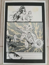 Unity Yearbook #1 Pg. 30 Original X-O Manowar & Solar Splash Page Michael Bair 