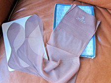 VTG 50's Deadstock Berkshire Taupe Stockings Sz 8.5 M Cuban Heel Seamed 2 Pair