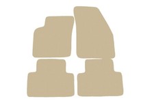 Beige Fußmatten Velour für Volvo V50 1995-2004 Autoteppiche, 14xRand