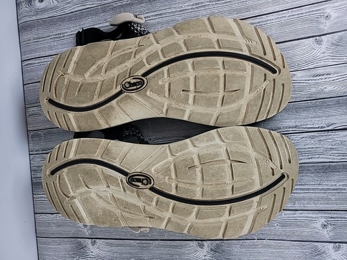Chaco Z / Cloud X2 Sport Sandal Black White Aztec Adj Strap Toe Loop Womens 10 - Picture 7 of 7