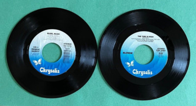 Blondie Debbie Harry - 45RPM - The Tide Is High, Rush, Rush - Chrysalis Records