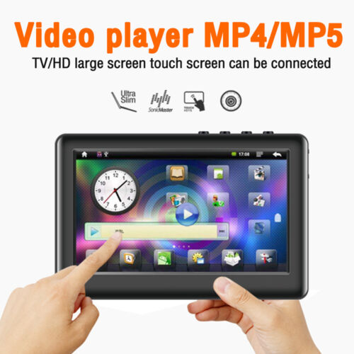 4,3 Zoll 8 GB Voll-Touchscreen MP3 Musik MP4 Video Filme E-Book Player Spiele UK - Bild 1 von 21