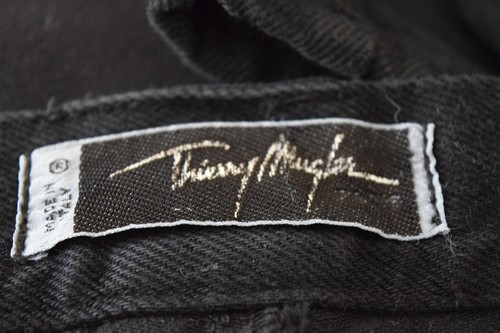 Thierry Mugler Herren Button Fly Schwarz Italy Paris Denim Jeans 28 - Bild 2 von 12
