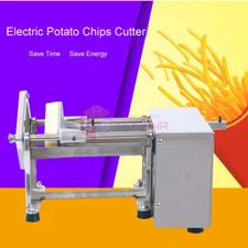 Electric French Fry Bar Cutter Potato Slicer Vegetable Chopper Fries Chip Maker