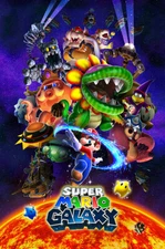 Super Mario Galaxy Nintendo Wii Premium POSTER MADE IN USA - MAR045