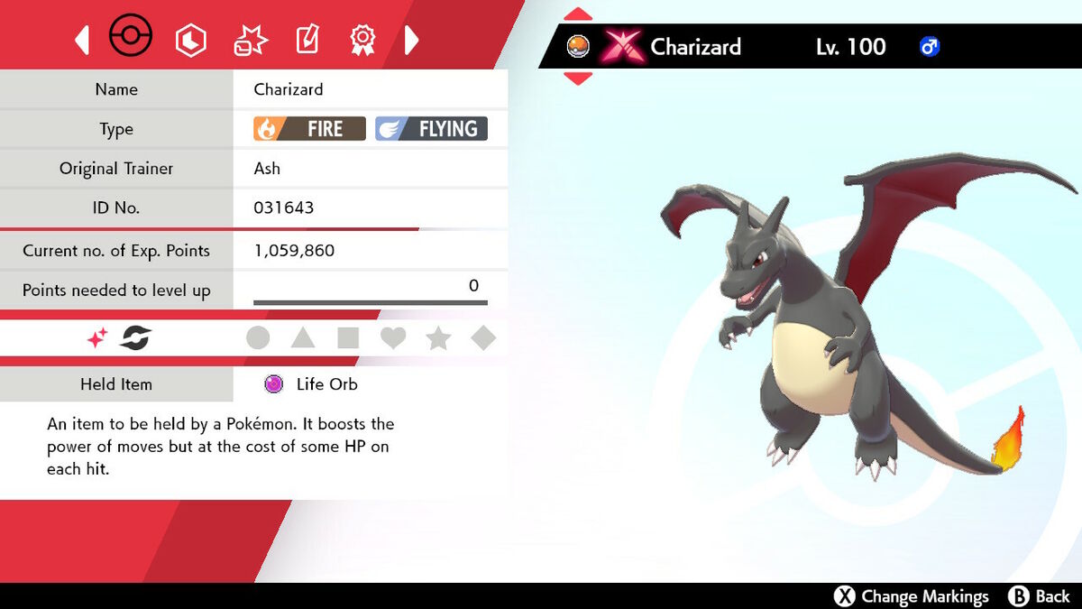 Pokemon Sword and Shield Shiny Gigantamax Charizard 6IV-EV Trained