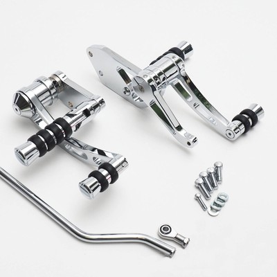 Fußrastenanlage passend  für Harley Davidson FXD 91-05 und FXDWG 1993-2002 chrom