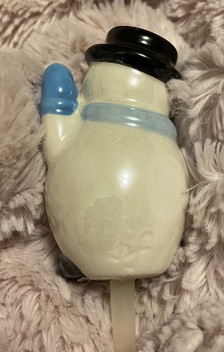 Nora Fleming blau Schal Frosty Pal Schneemann Mini - Bild 2 von 6