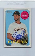 2018 Heritage #354 Felipe Rivero Pittsburgh Pirates Signed Auto *F9670