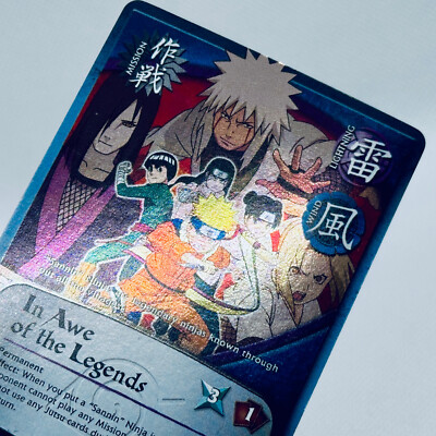 Naruto CCG In Awe of the Legends Foil Card PR 032 2002 | eBay