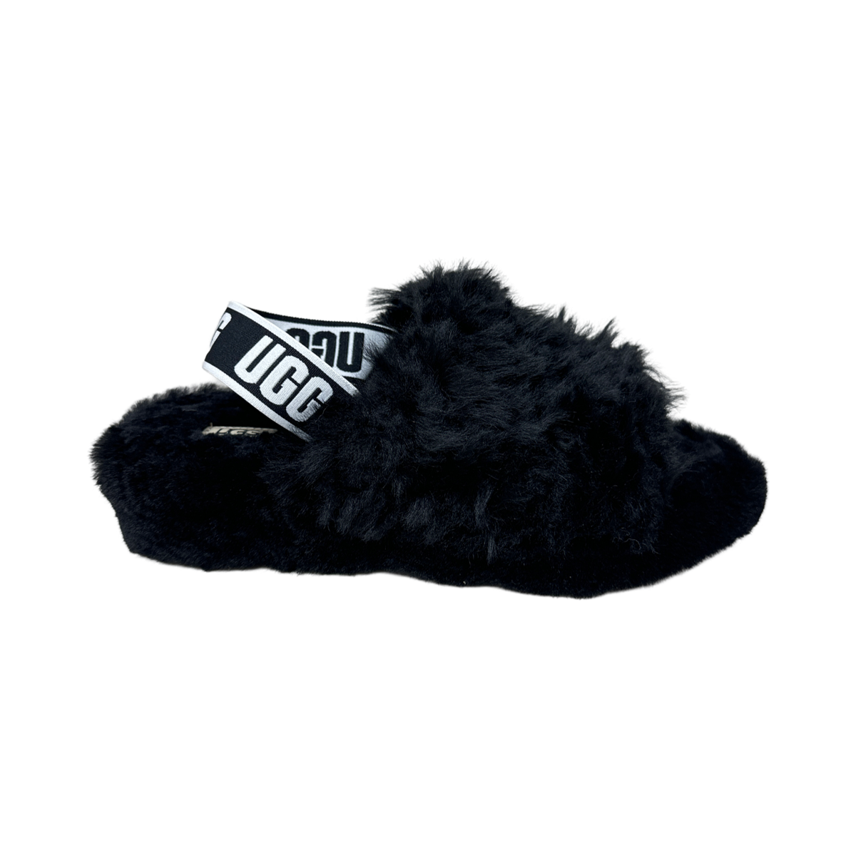 Black Ugg Slippers Yeah Slide Sandal Ugg Ugg Fluff Yeah Womens