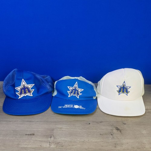 Vintage Seattle Lot Mariners AJD Trucker Snapback Mütze Mesh Vintage