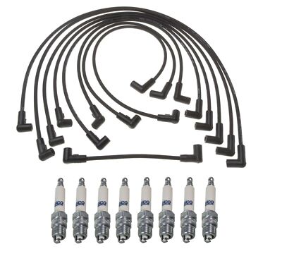 Pro Ignition Wire Set 8 ACDelco Rapidfire Spark Plugs Kit For Chevy 5.7 V8 HD