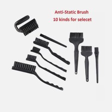 10 Kind Black Plastic Handle ESD Anti-Static Brush For PCB Repair Cleaning New