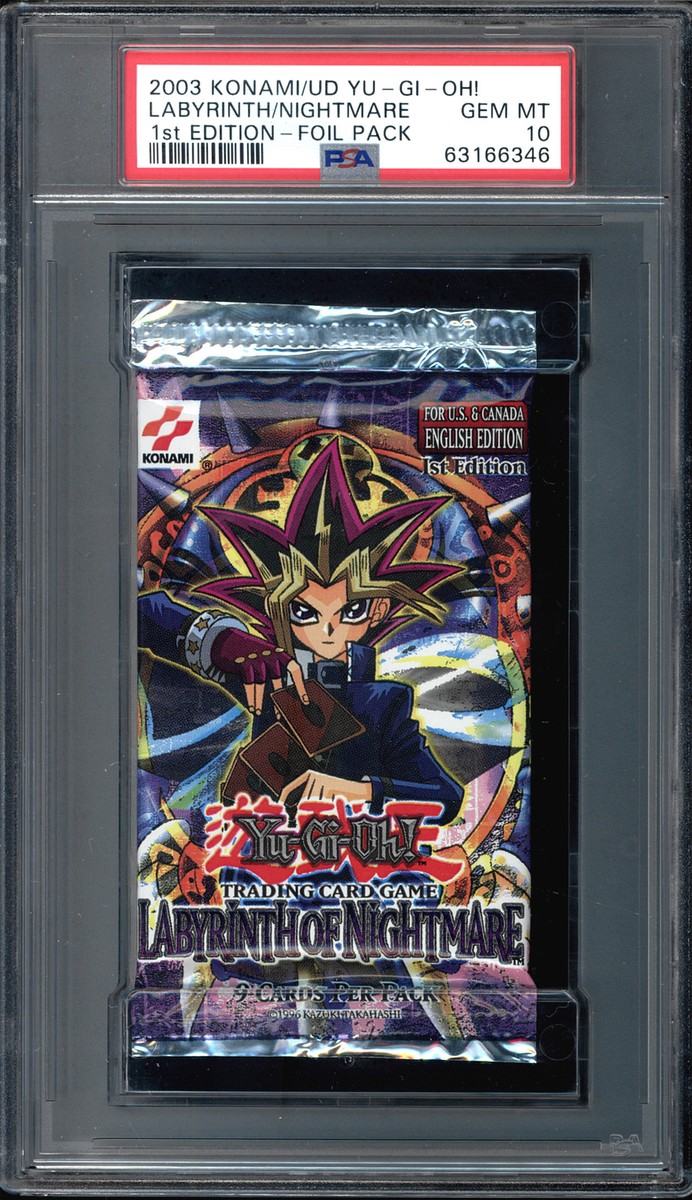 Labyrinth of Nightmare 1st Edition Booster Pack Graded PSA