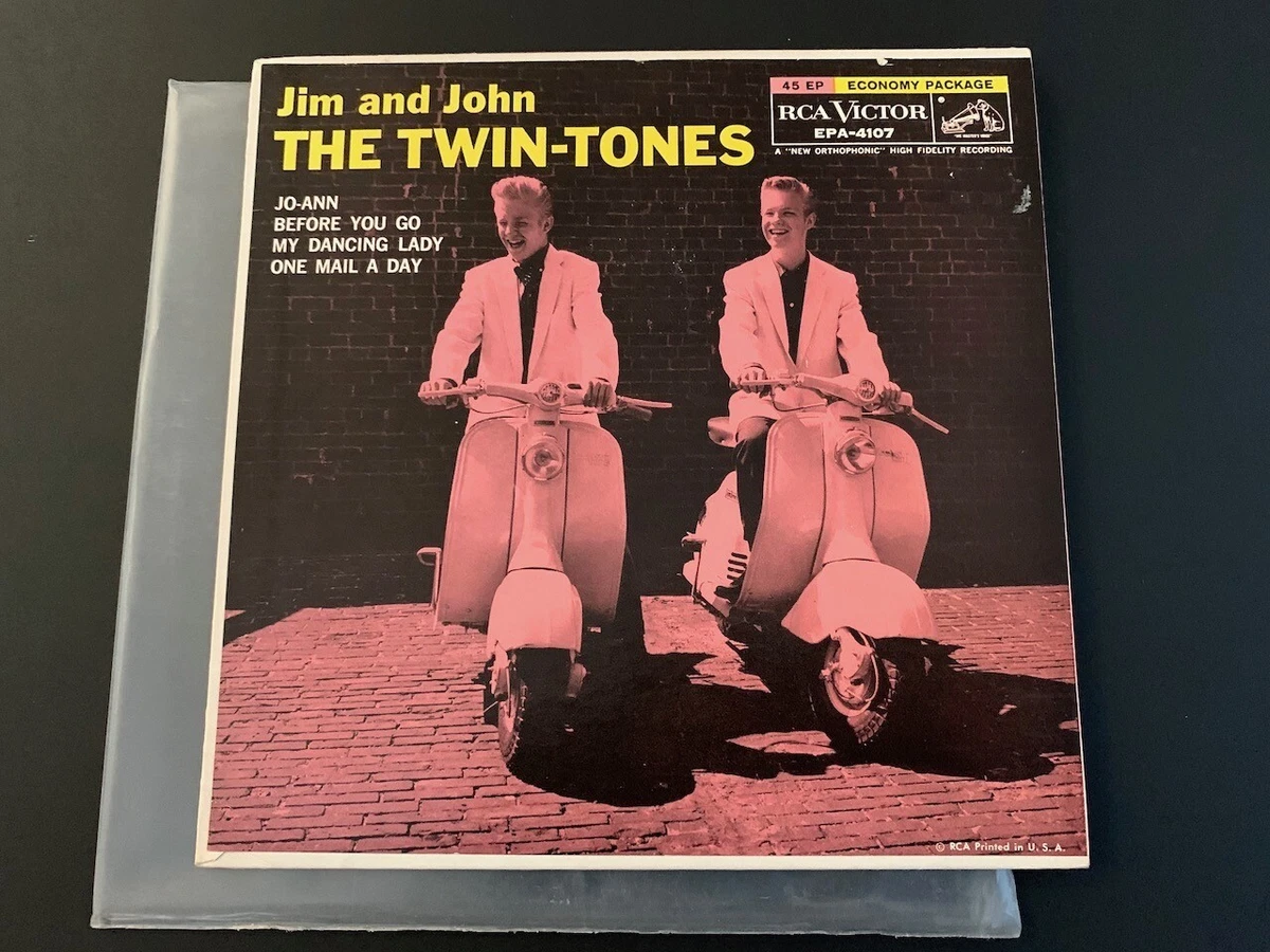 Jim and John The Twin-Tones Vinyl RCA 45 EP Lambretta 1958 RCA Victor
