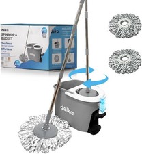 Spin Mop and Bucket Set with Foot Pedal, 360&deg; Swivel