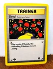 POKEMON SLEEP! 79/82 1ST EDITION TRAINER TEAM ROCKET LP SNORLAX
