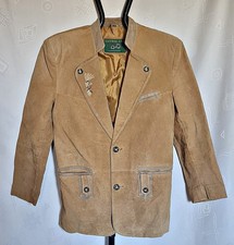 GIACCA VINTAGE COUNTRY TRACHTEN OKTOBERFEST DIRNDL TYROL PELLE UOMO US 36 EU46