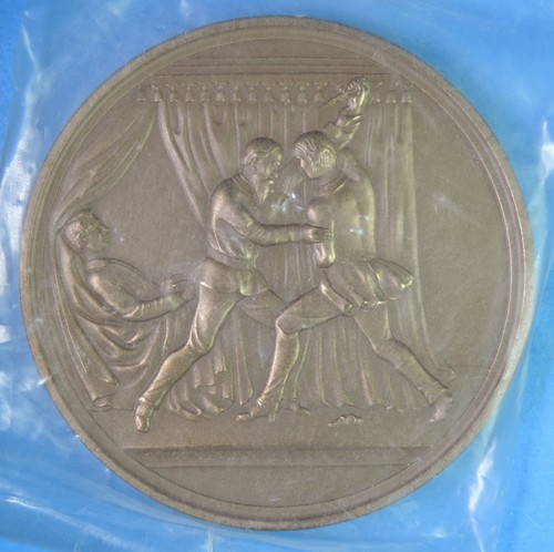 US Mint George F. Robinson Congress Lincoln Seward Assassination 3" Bronze Medal - Picture 3 of 3