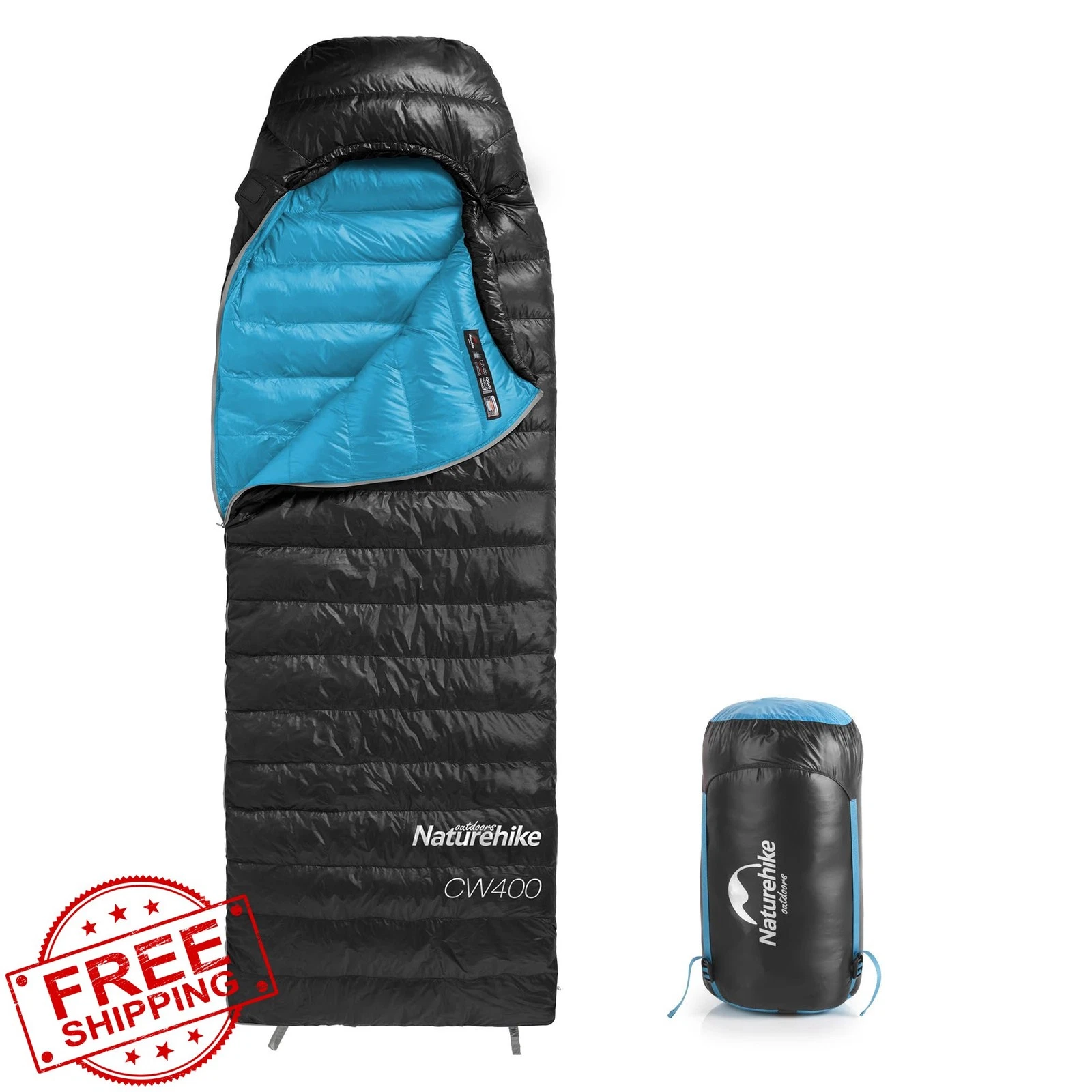 Naturehike Ultralight Down Sleeping Bag 650FP 40.4F Camping Hiking