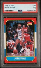 1986-87 Fleer #80 Norm Nixon PSA 7