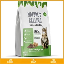 Natural Clumping Walnut Shell Cat Litter Odour Control Eco Friendly Bag 4kg 5.00 per kilo