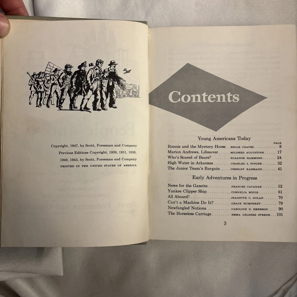 1948 Children's school book "People and Progress Basic Readers Book 6" - Image 4 of 4