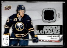 2014-15 Upper Deck Rookie Materials Jake McCabe Buffalo Sabres #RM9