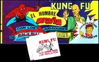 SPIDER-MAN / KUNG FU Rare ALBUM + UNOPENED Pack UNIQUE Uruguay 1980s