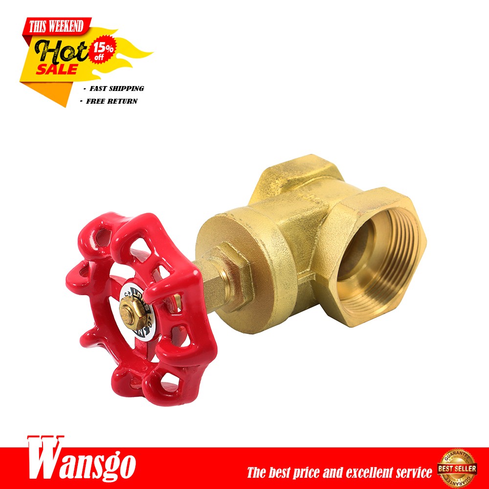 DN40 Female Threaded Rotary Globe Valve 200psi Brass Gate Valve 1-1/2" NPT