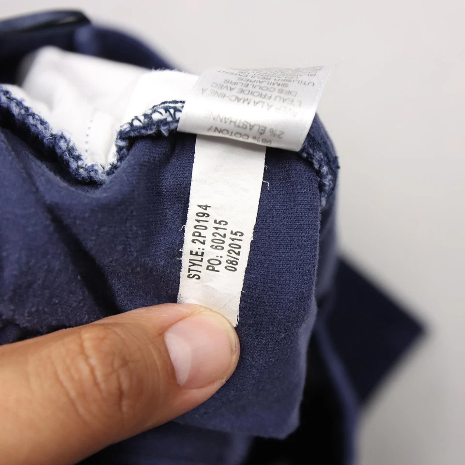 Pantalones de terciopelo Vineyard Vines para mujer talla 2 azul marino ajustados elásticos de 5 bolsillos Jean Foto 4 de 4