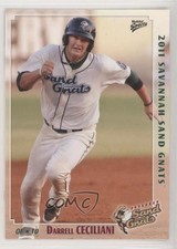 2011 MultiAd Sports Savannah Sand Gnats Darrell Ceciliani #6 n1u