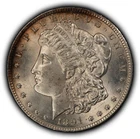 1891-CC $1 Morgan Silver Dollar - Strong Luster - VAM-3 Spitting Eagle - B5694