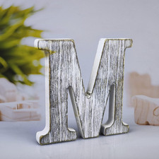 4 Inch Wood Letters Unfinished Rustic Wood Letters for Wall Decor Decorative Sta