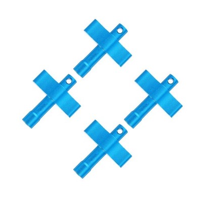  4 Count Schlagzeug-Zubehör Schlanker Schlagzeugschlüssel Schlagzeug-Tuner-Tool