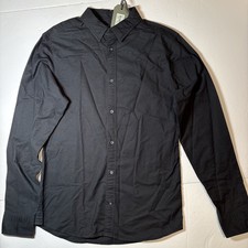 Allsaints Hungtingdon shirt Men  s XS Black NWT 125