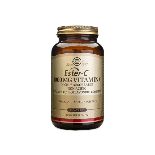 Solgar Ester-C, Vitamin C 1000mg Capsules, 90 Count sealed, Best Before 08/26 - Picture 3 of 3