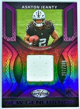 Ashton Jeanty (RC, MEM) 2025 Panini Certified # NGJ-AJYNew Gen Patch /399