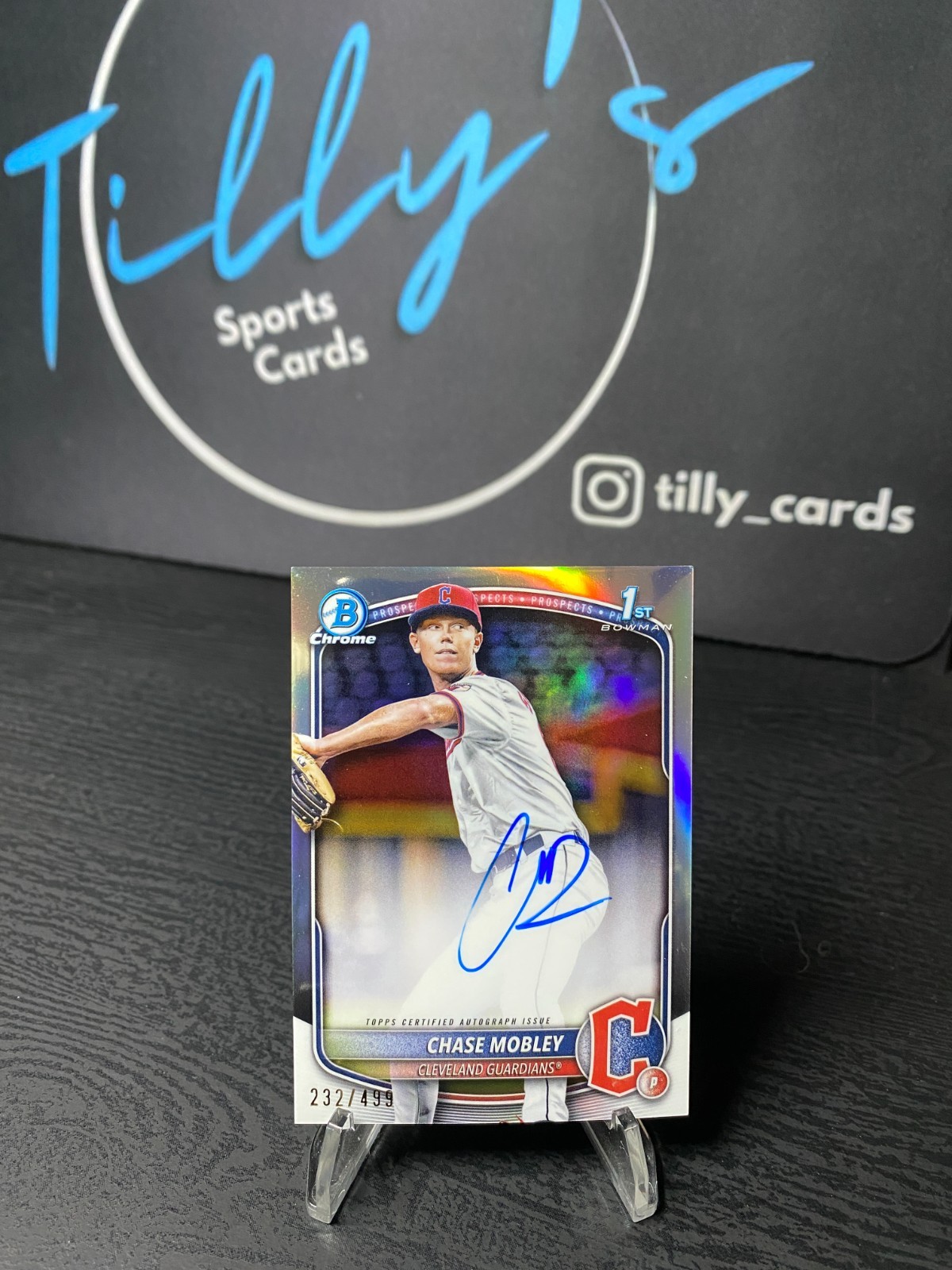 2025 Bowman - Chrome Prospect Autographs Chase Mobley #CPA-CMY Refractor /499 (AU, RC)