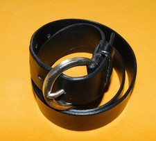 WOMEN'S GAP BLACK GENUINE LEATHER BELT SIZE 30/75cm. - M.