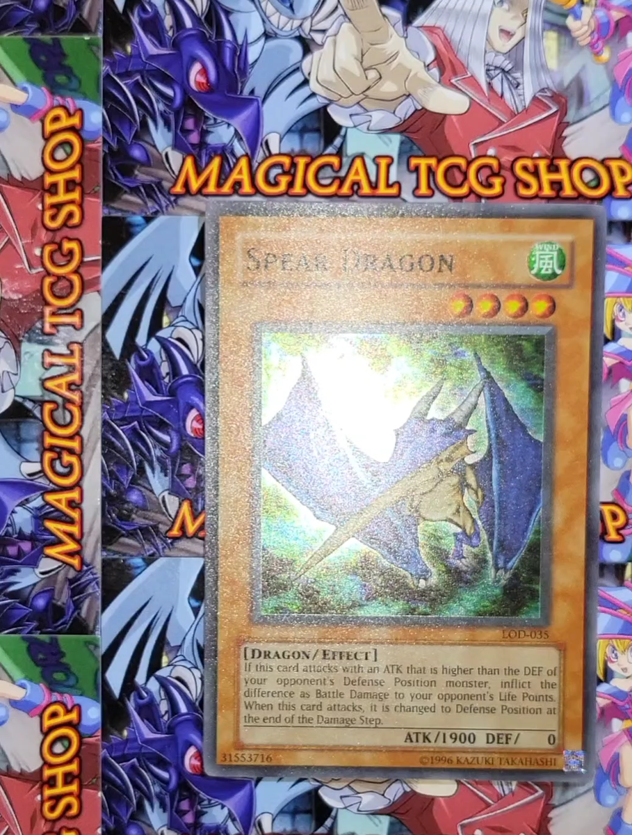 Yugioh Spear Dragon Legacy of Darkness Super Rare LOD-035 NM | eBay