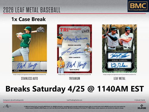 Chase Shores 2026 Leaf Metal Baseball 1x Hobby Case Break #1