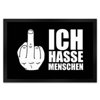 Ich Hasse Menschen FußMatte XL Mit Mittelfinger Motiv FußMatte Fussmatte