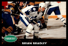 1991-92  Parkhurst French Brian Bradley #171 Toronto Maple Leafs NHL Hockey
