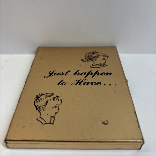 Vintage Gold Tone Pocket Photo Album Accordion Wallet Case Just Happen to Have