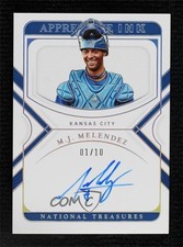 2022 National Treasures Apprentice Ink Holo Silver 1/10 MJ Melendez Auto 0m89