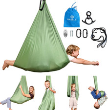 Sensory Swing for Kids  Adults - Holds 300Lbs, Indoor Sensory Swing for Hug lik