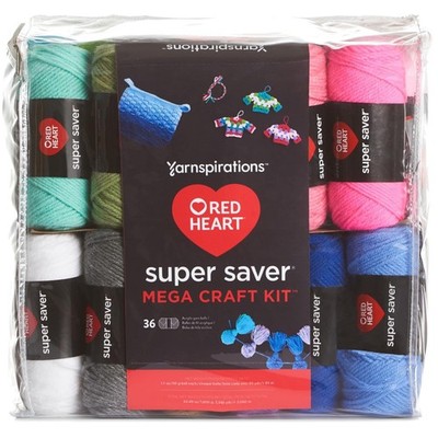 Complete Acrylic Yarn Craft Bundle - 36 Balls