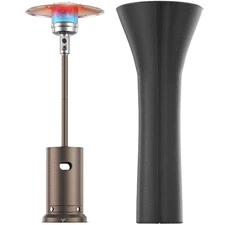 48,000 BTU Standing Outdoor Heater Gas Patio 360° Full-Circle Heating Waterproof